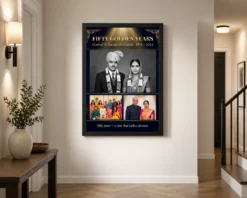 Alternative view of 50th Anniversary Golden Jubilee Couple 50 Years Together Photo Frame