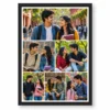 6 Photo Collage Frame 2 Wide Landscape + 4 Square Combo Layout 9 6 photo collage frame 2 wide landscape 4 square combo layout india 03 black main