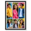 6 Photo Collage Frame 3 Tall Strips + 3 Short Strips Row Layout 9 6 photo collage frame 3 tall strips 3 short strips row layout india 05 black main