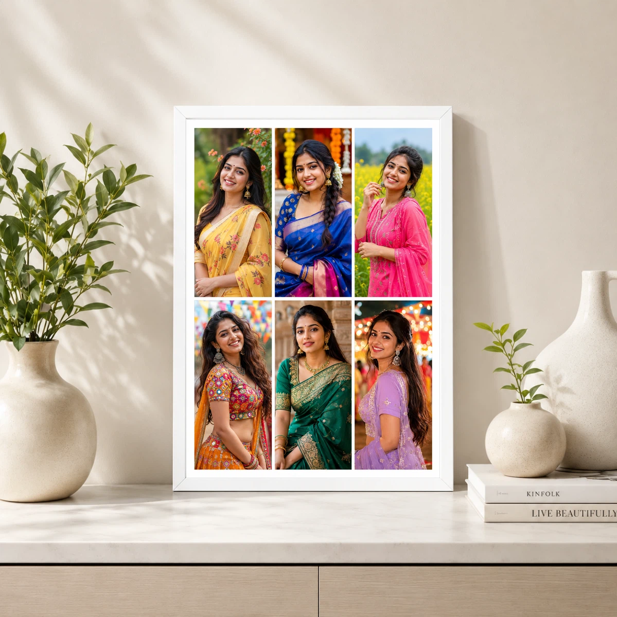 6 Photo Collage Frame 3x2 Landscape Grid Layout 4 6 Photo Collage Frame 3x2 Landscape Grid Layout - Image 4