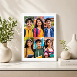 6 Photo Collage Frame 6 Portrait Pair Row Layout 7 6 photo collage frame 6 portrait pair row layout india 07 white 2