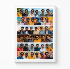 6 Photo Collage Frame Equal Row Stack 6-Panel Minimal Layout 6 6 photo collage frame equal row stack 6 panel minimal layout india 08 white main