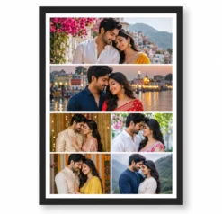 6 Photo Collage Frame F-Pattern Editorial 6 Slot Layout