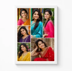 6 Photo Collage Frame L-Shape 6 Slot Split Layout 6 6 photo collage frame l shape 6 slot split layout india 10 white main