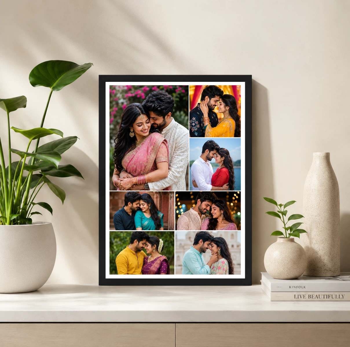 7 Photo Collage Frame 1 Big Hero 2 Mid 4 Small Mini Layout 2 7 Photo Collage Frame 1 Big Hero 2 Mid 4 Small Mini Layout - Image 2