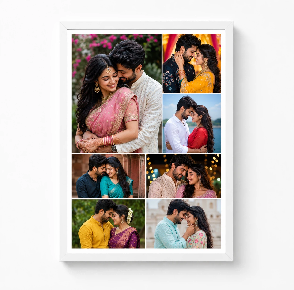 7 Photo Collage Frame 1 Big Hero 2 Mid 4 Small Mini Layout 3 7 Photo Collage Frame 1 Big Hero 2 Mid 4 Small Mini Layout - Image 3