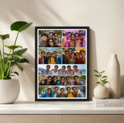 Alternative view of 7 Photo Collage Frame Anchor Bottom 4 Top Row 3 Bottom Row Layout