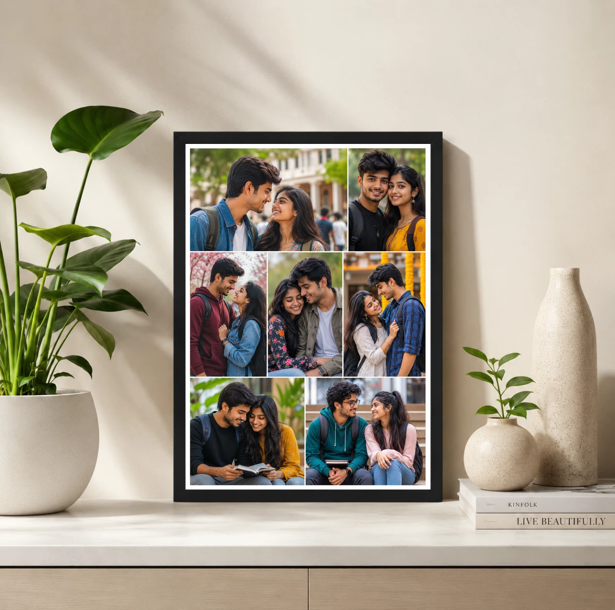 7 Photo Collage Frame Asymmetric Mosaic 7 Mixed Layout 2 7 Photo Collage Frame Asymmetric Mosaic 7 Mixed Layout - Image 2