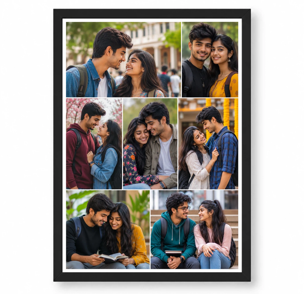 7 Photo Collage Frame Asymmetric Mosaic 7 Mixed Layout 1 7 Photo Collage Frame Asymmetric Mosaic 7 Mixed Layout