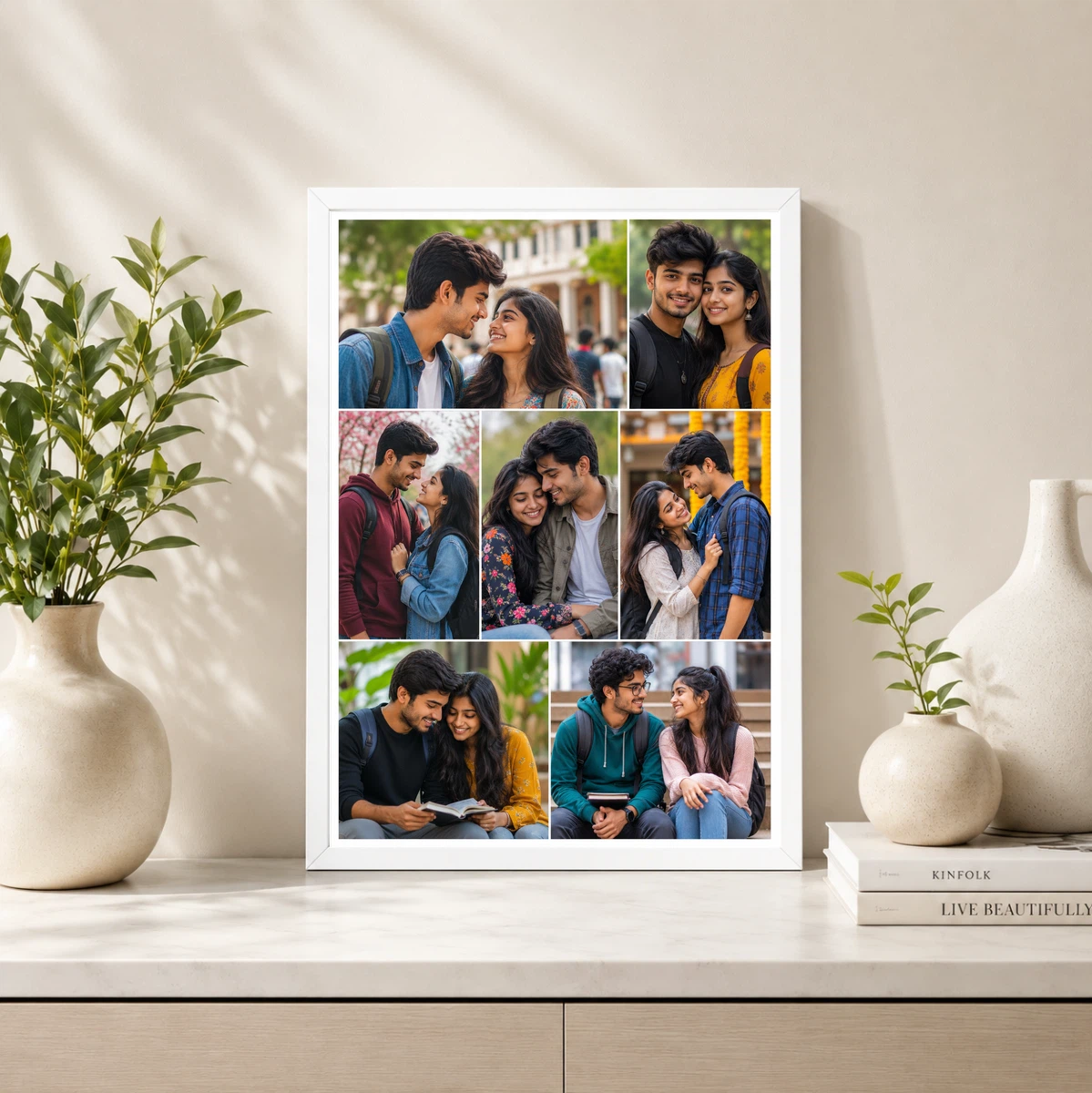 7 Photo Collage Frame Asymmetric Mosaic 7 Mixed Layout 4 7 Photo Collage Frame Asymmetric Mosaic 7 Mixed Layout - Image 4