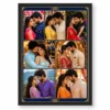 7 Photo Collage Frame Royal Blue 7 Slot Gold Accent Layout 8 7 photo collage frame royal blue 7 slot gold accent layout india 02 black main