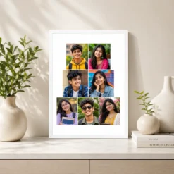 7 Photo Collage Frame Step Pyramid 3+2+2 Layout 7 7 photo collage frame step pyramid 3 2 2 layout india 16 white 2
