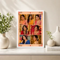 7 Photo Collage Frame Warm Rose Gold 7 Slot Romantic Layout 2 7 7 photo collage frame warm rose gold 7 slot romantic layout 2 india 03 white 2