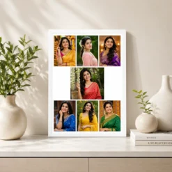 7 Photo Collage Frame Z-Flow 7 Slot Editorial Layout 7 7 photo collage frame z flow 7 slot editorial layout india 17 white 2