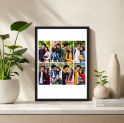 Alternative view of 8 Photo Collage Frame 4+4 Balanced Row Layout
