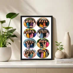 Alternative view of 8 Photo Collage Frame 8 Circles Soft Round Slots Layout
