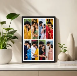 Alternative view of 8 Photo Collage Frame Brick Offset 8 Slot Pattern Layout