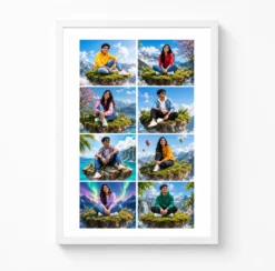 8 photo collage frame centered island 8 slot clean layout india 10 white main