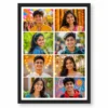 8 photo collage frame column split 4 4 dual column layout india 11 black main
