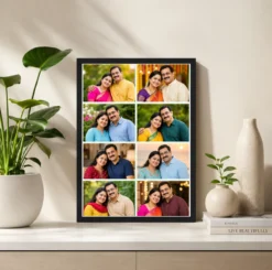 Alternative view of 8 Photo Collage Frame Lime Mint 8 Slot Fresh Indian Layout