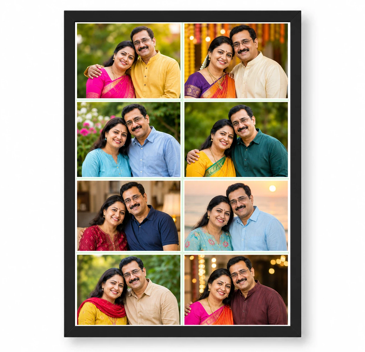 8 Photo Collage Frame Lime Mint 8 Slot Fresh Indian Layout 1 8 Photo Collage Frame Lime Mint 8 Slot Fresh Indian Layout