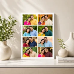 8 Photo Collage Frame Lime Mint 8 Slot Fresh Indian Layout 7 8 photo collage frame lime mint 8 slot fresh indian layout india 01 white 2