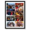 8 photo collage frame matte black 8 slot white border luxury grid india 02 black main