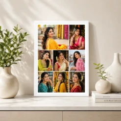 8 Photo Collage Frame Mosaic Mixed Sizes 8 Slot Layout 7 8 photo collage frame mosaic mixed sizes 8 slot layout india 13 white 2
