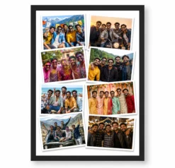 8 Photo Collage Frame Polaroid Wall 8 Scattered Layout