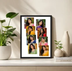 Alternative view of 8 Photo Collage Frame Staircase Left 8 Slot Flow Layout