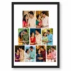 9 photo collage frame 4 3 2 pyramid ascending layout india 05 black main