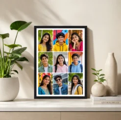 Alternative view of 9 Photo Collage Frame 9 Rounded Square Soft Grid Layout