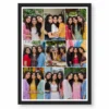 9 photo collage frame brick pattern 9 slot offset rows layout india 08 black main