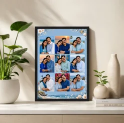 Alternative view of 9 Photo Collage Frame Dusty Blue 9 Slot Calm Premium Layout