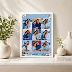 9 Photo Collage Frame Dusty Blue 9 Slot Calm Premium Layout 7 9 photo collage frame dusty blue 9 slot calm premium layout india 01 white 2