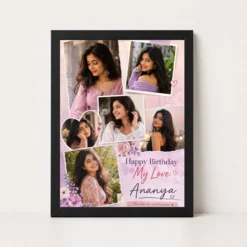 Birthday Gift Photo Frame for Sister Latest | Personalized Birthday Gift Frame