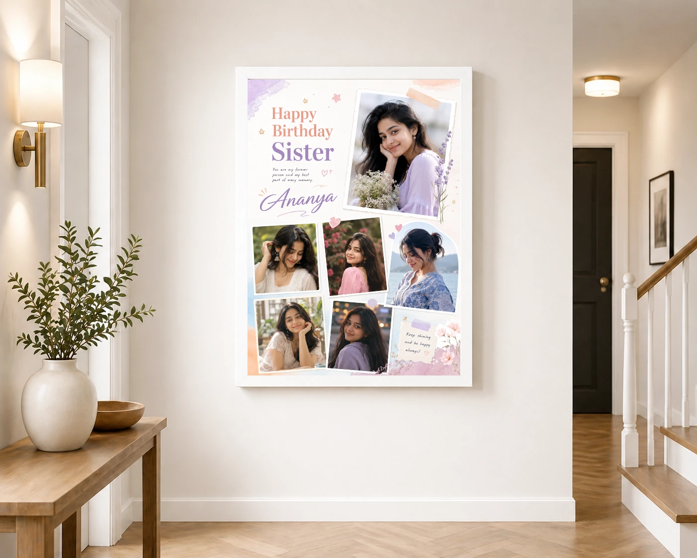 Birthday Gift Photo Frame for Sister | Personalized Birthday Gift Frame 6 Birthday Gift Photo Frame for Sister | Personalized Birthday Gift Frame - Image 6