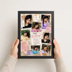 Birthday Quote Photo Frame black 3