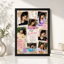 Birthday Quote Photo Frame black 4