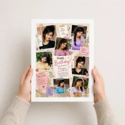 Birthday Quote Photo Frame white 3