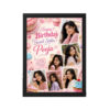 Birthday Gift Phone Frame for Sister Dessert Theme | Personalized Birthday Gift Frame