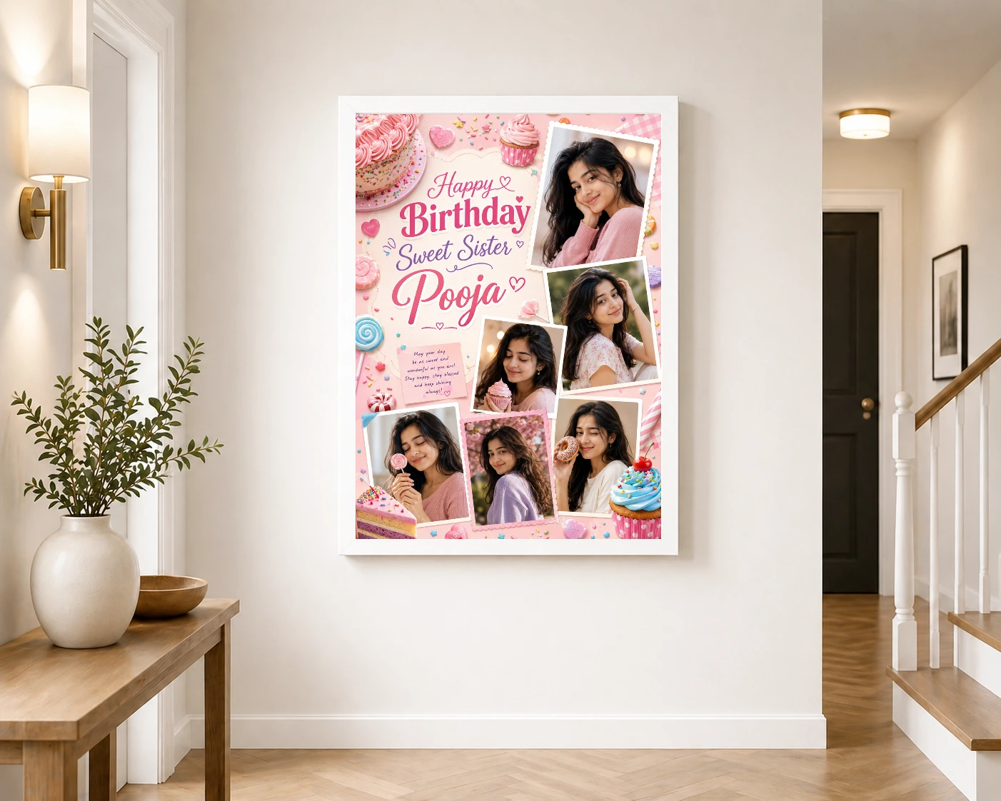 Birthday Gift Phone Frame for Sister Dessert Theme | Personalized Birthday Gift Frame 6 Birthday Gift Phone Frame for Sister Dessert Theme | Personalized Birthday Gift Frame - Image 6
