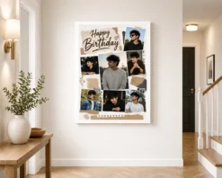 Boyfriend Birthday Photo Frame white 2