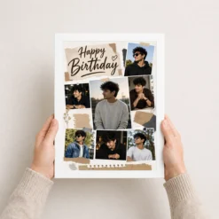 Boyfriend Birthday Photo Frame white 3
