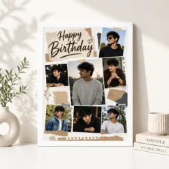Boyfriend Birthday Photo Frame white 4