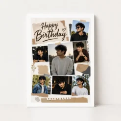 Boyfriend Birthday Photo Frame white main