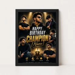 Brother Birthday Photo Frame Champion | Personalized Birthday Gift Frame
