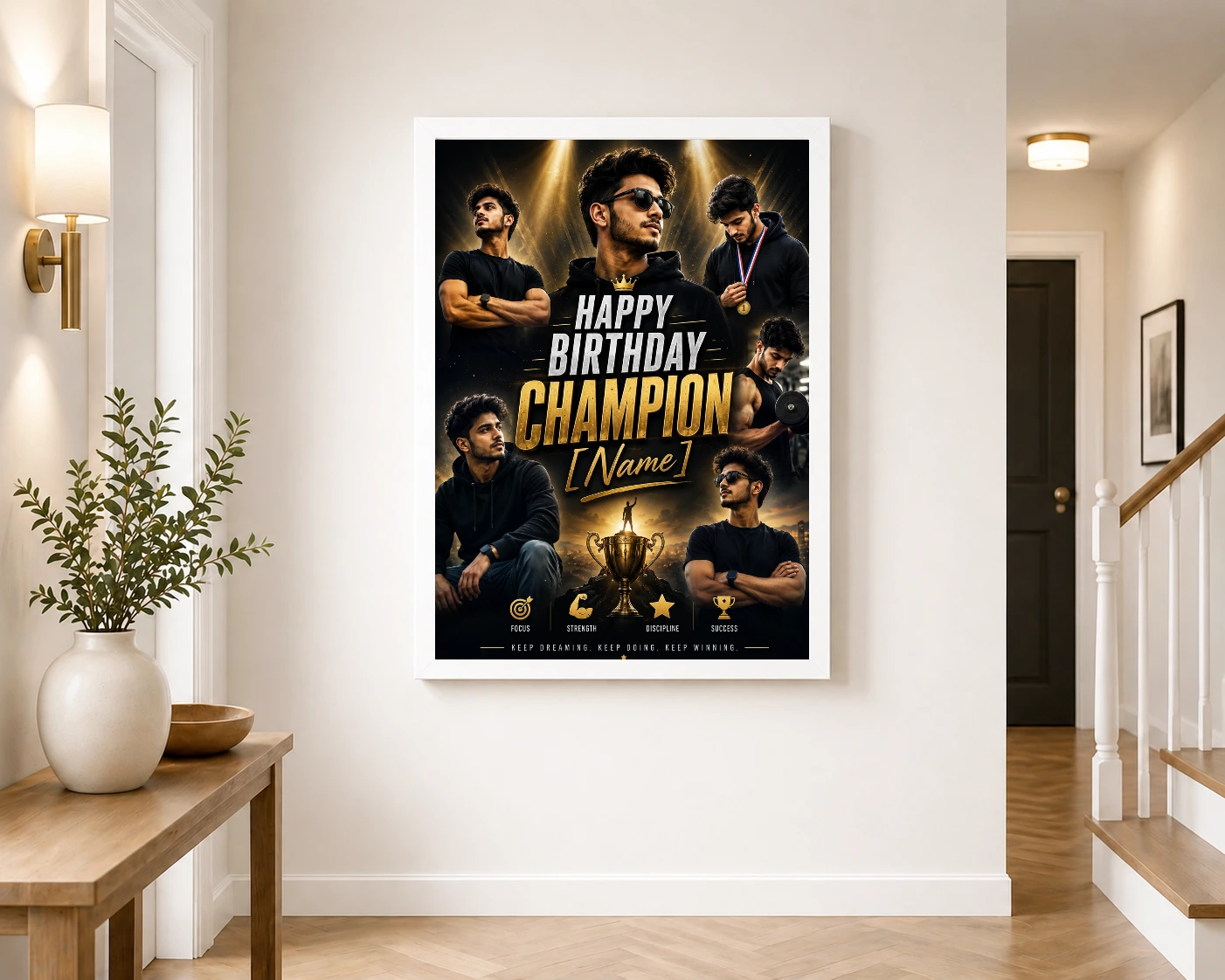 Brother Birthday Photo Frame Champion | Personalized Birthday Gift Frame 6 Brother Birthday Photo Frame Champion | Personalized Birthday Gift Frame - Image 6