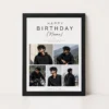 Brother Birthday Photo Frame Minimal | Personalized Birthday Gift Frame