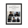 Brother Birthday Photo Frame Minimal | Personalized Birthday Gift Frame 16 Brother Birthday Photo Frame Minimal black main white bg